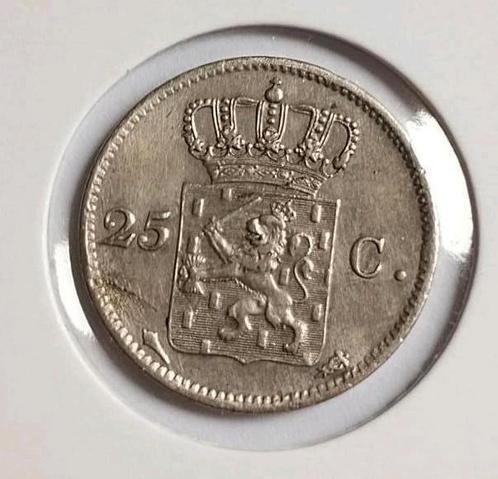 Zeer Fraai Kwartje / 25 Cent 1826 U (Utrecht) - Willem I, Postzegels en Munten, Munten | Nederland, Losse munt, 25 cent, Koning Willem I