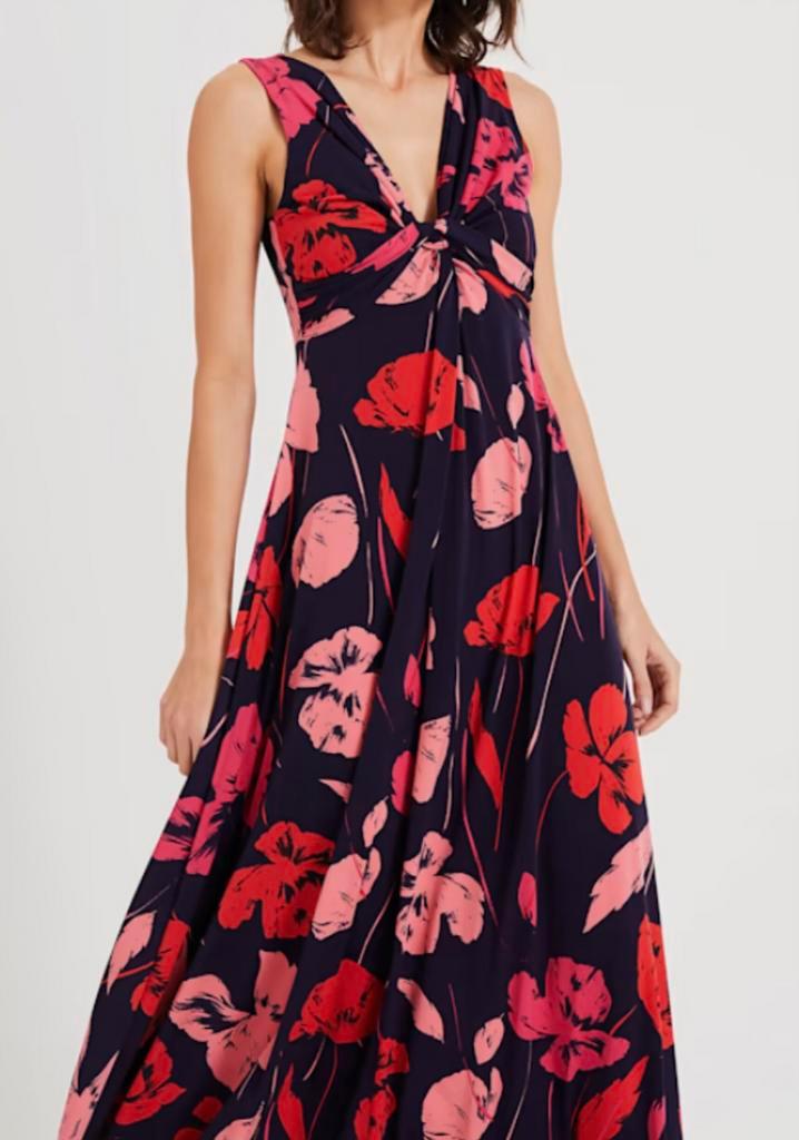 Phase Eight elegante lange jurk kleurrijk dessin maat 40, Kleding | Dames, Jurken, Zo goed als nieuw, Maat 38/40 (M), Overige kleuren
