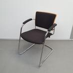 4 stuks Dauphin vergaderstoel - zwarte stof, Huis en Inrichting, Stoelen, Ophalen, Stof, Vijf, Zes of meer stoelen