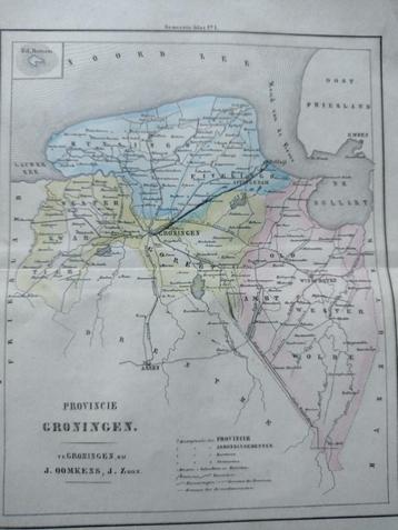 01 / Groningen Provincie  o.a. Appingedam Litho Fehse 1862 beschikbaar voor biedingen