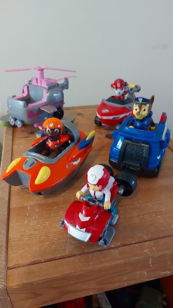 Paw Patrol Voertuigen Set, Kinderen en Baby's, Speelgoed | Actiefiguren, Gebruikt, Ophalen of Verzenden