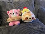 Kawaii Kuties Knuffels: Luiaard Sushi & Kat Donut, Ophalen of Verzenden, Zo goed als nieuw, Overige typen