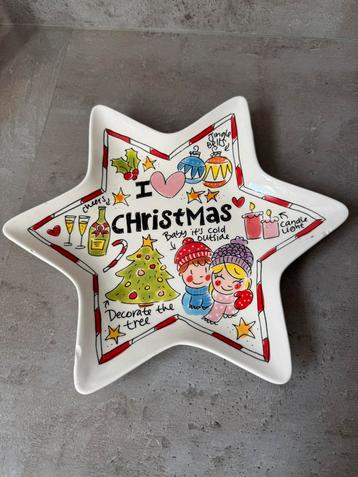 Blond amsterdam bord kerst ster 25cm beschikbaar voor biedingen