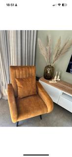 Fauteuil geel/goud kleurig, Ophalen, Zo goed als nieuw, Minder dan 75 cm, 50 tot 75 cm