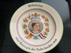 Bord wilhelmina, Verzamelen, Koninklijk Huis en Royalty, Ophalen of Verzenden, Gebruikt, Servies