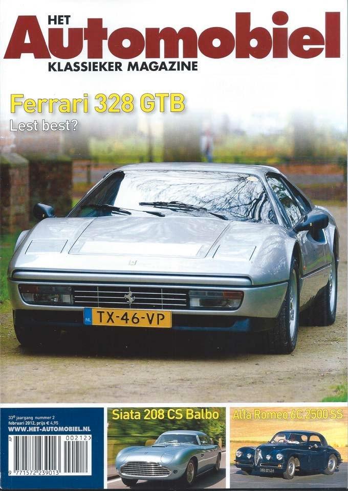 Automobiel 2 2012 : Ferrari 328 GTB - Alfa Romeo 6C - Siata, Boeken, Auto's | Folders en Tijdschriften, Gelezen, Algemeen, Ophalen of Verzenden
