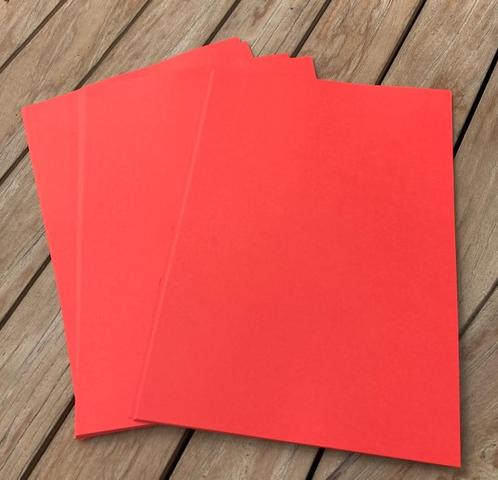 KNUTSELPAPIER A4 KORAALROOD 120 GRAM 100 vel, Diversen, Papierwaren, Nieuw, Ophalen of Verzenden