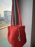Crochet schouder tasje, Ophalen of Verzenden, Zo goed als nieuw, Oranje, Schoudertasje