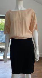 Vanilla Roze /Zwarte Jurk - Maat L, Beige, Maat 42/44 (L), Ophalen of Verzenden, Zo goed als nieuw