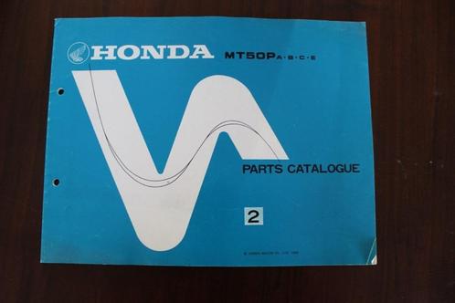 HONDA MT50 P a b c e 1983 parts catalogue MT 50, Fietsen en Brommers, Handleidingen en Instructieboekjes, Gebruikt, Ophalen of Verzenden