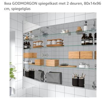 Ikea Godmorgon spiegelkast 80x14x96cm - Nieuw! beschikbaar voor biedingen
