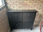 Zwart schoenenkastje, Huis en Inrichting, Ophalen, Gebruikt, 25 tot 50 cm, 50 tot 100 cm