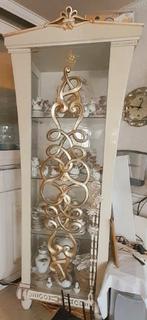 Gucci kast vitrine kast licht bladgoud kristal capodimonte, Ophalen of Verzenden, Zo goed als nieuw, Hout, Minder dan 50 cm