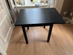 Klaptafel zwart IKEA, Huis en Inrichting, Ophalen, 50 tot 100 cm, Tot twee personen, 50 tot 100 cm
