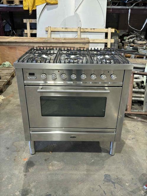 Boretti Gasfornuis 300 graden oven, Witgoed en Apparatuur, Fornuizen, Gebruikt, Vrijstaand, Gas, 5 kookzones of meer, 90 tot 95 cm