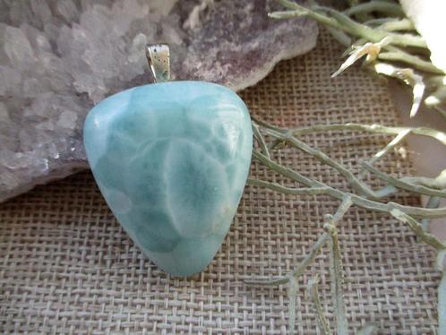 Larimar hanger - AAA kwaliteit - hart -, Verzamelen, Mineralen en Fossielen, Mineraal, Ophalen of Verzenden