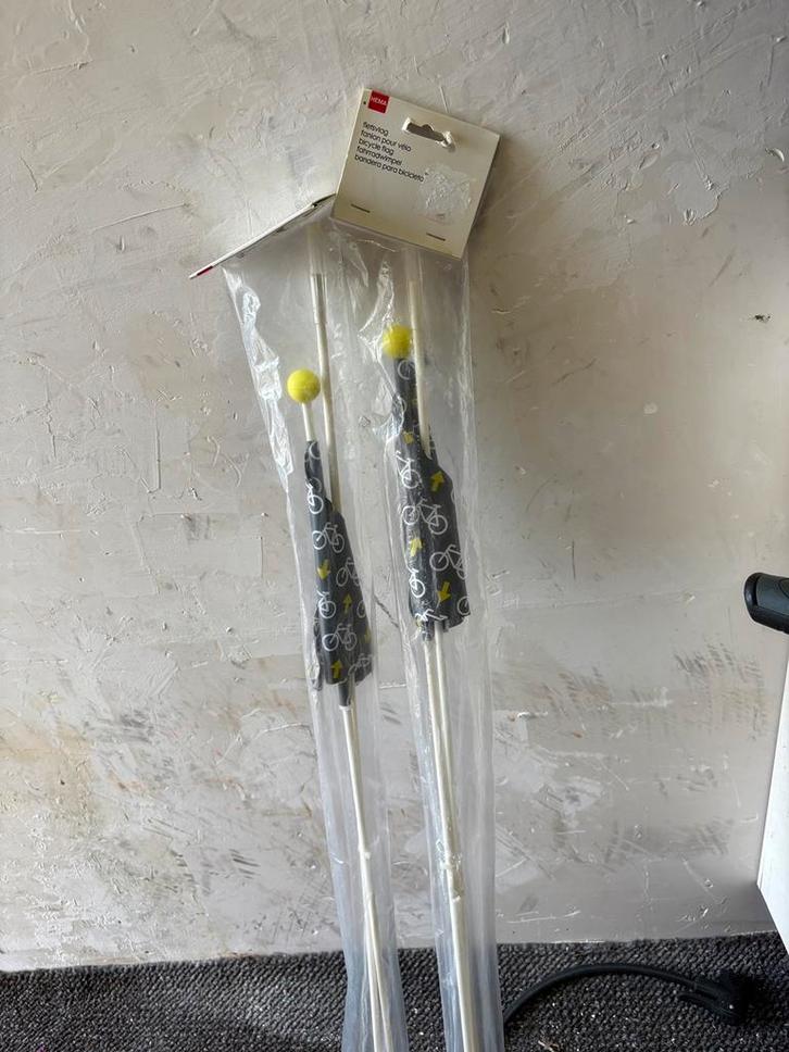 Vlag voor achterop een kinderfiets, nieuw, Fietsen en Brommers, Fietsaccessoires | Overige Fietsaccessoires, Nieuw, Ophalen