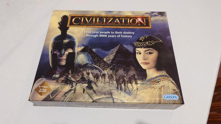 Civilization bordspel Gibson editie, Hobby en Vrije tijd, Gezelschapsspellen | Bordspellen, Zo goed als nieuw, Een of twee spelers