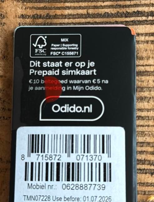 0628887739-PREMIUM PREPAID NUMMER, Telecommunicatie, Prepaidkaarten en Simkaarten, Nieuw, Overige providers, Ophalen of Verzenden