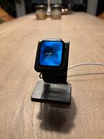 Apple Watch SE + oplaad-standaard, Zwart, IOS, Ophalen of Verzenden, Zo goed als nieuw