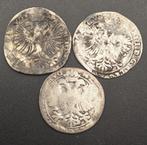 3x Arendschelling Kampen (2), Postzegels en Munten, Munten | Nederland, Vóór koninkrijk, Setje, Zilver, Overige waardes