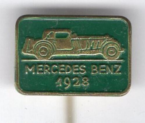 Mercedes Benz 1928 groen op koper auto speldje ( B_154 ), Verzamelen, Speldjes, Pins en Buttons, Nieuw, Speldje of Pin, Transport