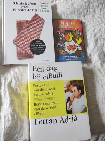 3 kooboeken Ferran Adria ElBulli. oa Een dag bij elBulli beschikbaar voor biedingen