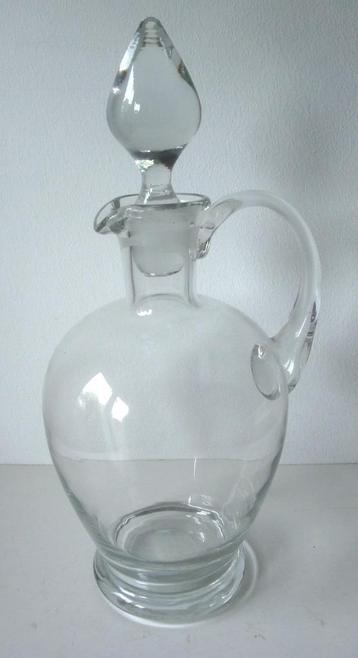 Rondbuikige karaf, helder glas, 28 cm hoog, doorsnede 8 cm a beschikbaar voor biedingen