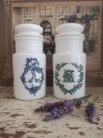 Oude opaline apothekerspotten, Ophalen of Verzenden