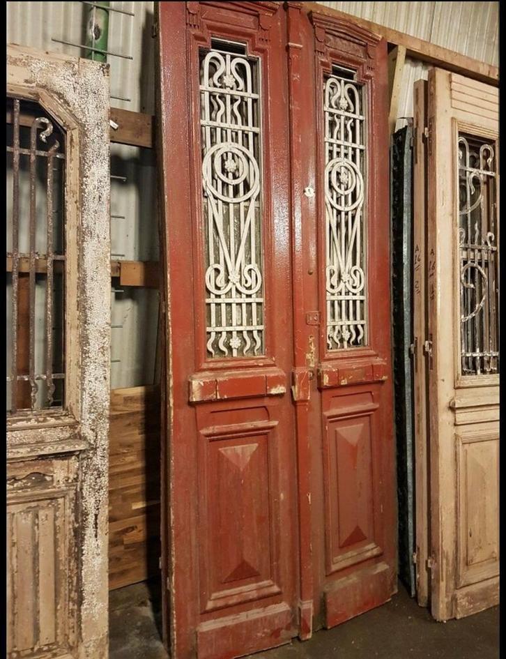 ANTIEKE DUBBELE DEUR 110 X 252 CM, Huis en Inrichting, Stoffering | Vloerbedekking, Nieuw, Ophalen of Verzenden