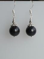 Prachtige oorbellen met blauwe Goudsteen, Hangers, Nieuw, Met edelsteen, Zilver
