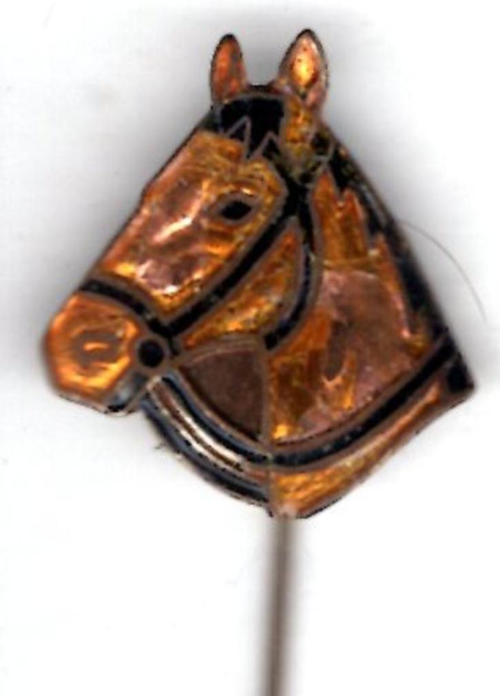Paardenhoofd koper blik speldje ( N_114a ), Verzamelen, Speldjes, Pins en Buttons, Nieuw, Speldje of Pin, Dier of Natuur, Verzenden