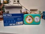 Kitchen timer with clock, colorful retro style, Ophalen, Zo goed als nieuw
