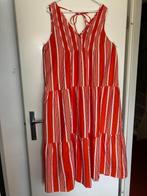 NIEUW maxi jurk zomer katoen oranje-wit strepen maat 50, Maat 46/48 (XL) of groter, Nieuw, Oranje, Ophalen of Verzenden