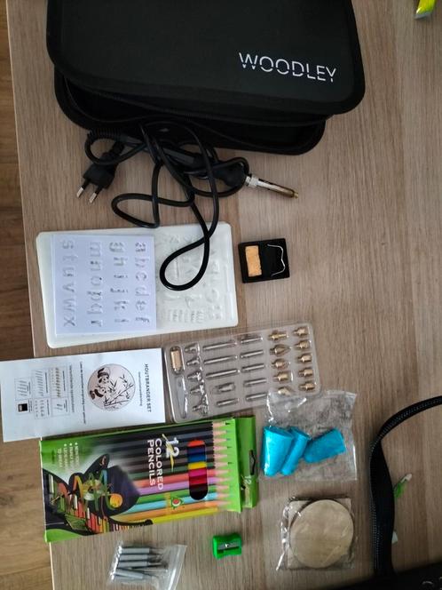 Hout brander met accessoires, Hobby en Vrije tijd, Overige Hobby en Vrije tijd, Zo goed als nieuw, Ophalen