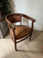 Antieke stoel, Gebruikt, Hout, Bruin, Eén