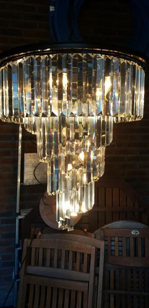 Richmond moderne kroonluchter hanglampen merk RICHMOND, Huis en Inrichting, Lampen | Hanglampen, Gebruikt, Minder dan 50 cm, Ophalen