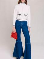 Witte Maje vest met rits - Maat S, Wit, Nieuw, Ophalen of Verzenden, Maje