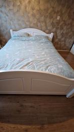 Massief houten bed 160x200, Ophalen, Gebruikt, Tweepersoons, 200 cm