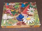 Vintage kinder puzzel kabouters MB, Ophalen of Verzenden, Meer dan 50 stukjes