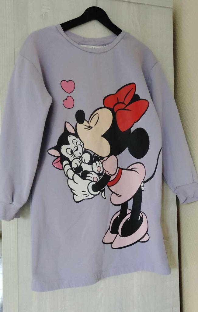jurk minnie h & m maat 122 - 128, Kinderen en Baby's, Kinderkleding | Maat 122, Zo goed als nieuw, Meisje, Jurk of Rok, Ophalen of Verzenden