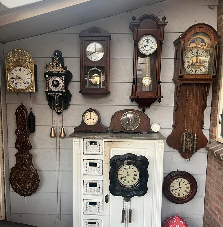 Klokken verzameling 10 stuks in 1 koop, Antiek en Kunst, Antiek | Klokken, Ophalen