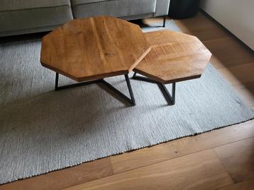 Industriële Salontafels - Set van 2 beschikbaar voor biedingen
