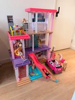 Barbie Droomhuis met Auto & Paard - Licht & Geluid, Ophalen, Zo goed als nieuw, Poppenhuis
