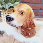 Vintage spaarpot/beeldje 'Cocker Spaniel ' Hondenkop, Verzamelen, Ophalen of Verzenden, Gebruikt, Dier