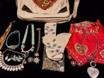 Tiroler dirndl oktoberfeest sieraden tas sjaal, Ophalen, Gebruikt, Overige materialen