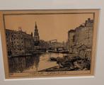 Ludwig W Wenkenbach 1860-1937  grote serie Amsterdam, Antiek en Kunst, Kunst | Schilderijen | Klassiek, Ophalen of Verzenden