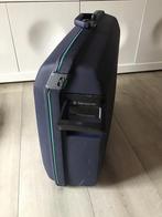 Grote blauwe Samsonite Oyster koffer/cijferslot/2 wielen, Gebruikt, Hard kunststof, Slot, Samsonite