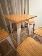Bartafel met 4 Stoelen - Zo Goed Als Nieuw, Ophalen, Zo goed als nieuw