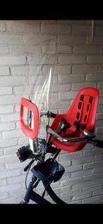 Fietsstoeltje voor op de voorkant van fiets met windscherm, Ophalen